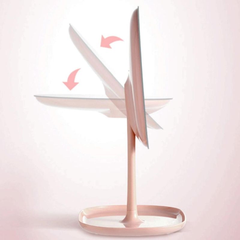 Desktop Touch Screen Makeup USB Charging Ring LED Mirror