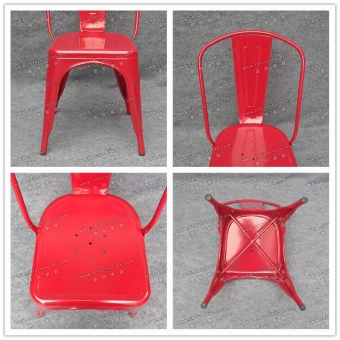 Red Stackable Tolix Metal Chair for Banquet and Restaurant Yc-Zg96