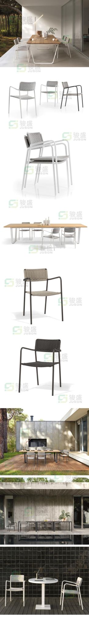 Hot Sale Modern Hotel Furniture Outdoor furniture Patio Dining Table Set Rattan Garden Set Living Room Dining Chair