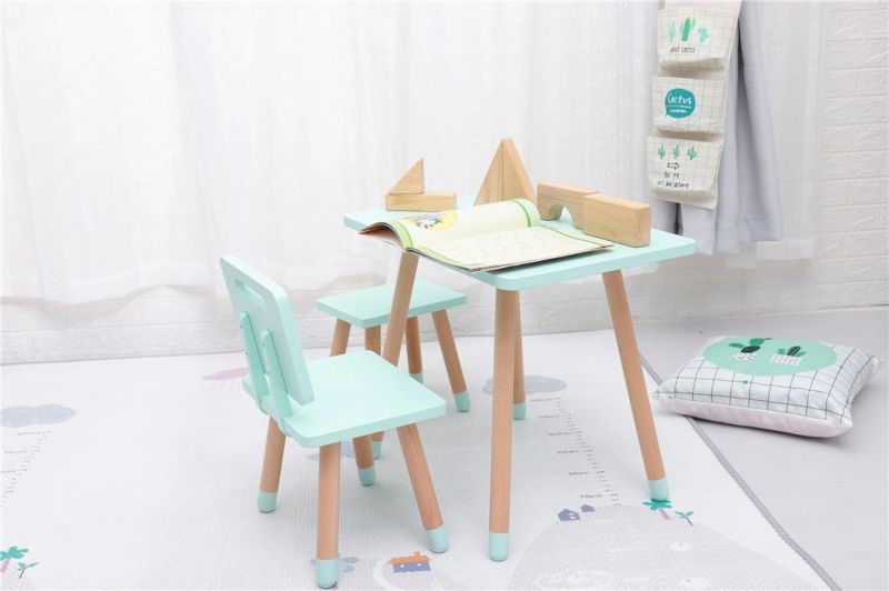 Kids Reading Square Table and Chair Set Preschool Furniture