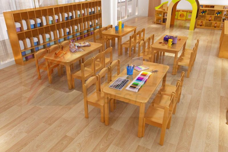 Kindergarten Preschool Day Care Center Children Stack-Able Chair, Nursery School Chair, Child Care Center Kids Chair, School Classroom Solid Wood Chair