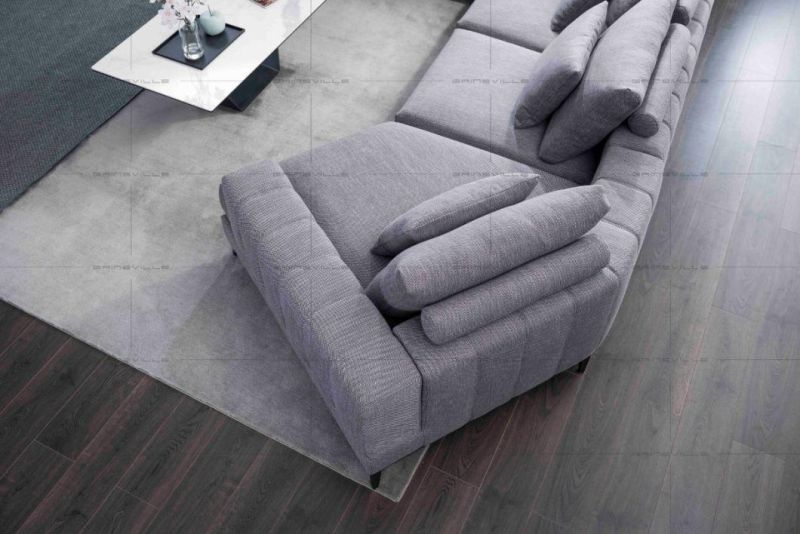 China Manufacturer Latest Newly Modern Furniture Genuine Fabric Sofa Furniture GS9007