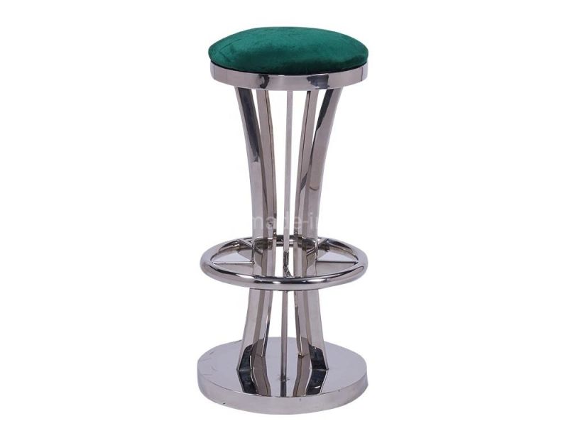 Wholesale Modern Nightclub Furniture Metal Bar Stools with Foot Rest