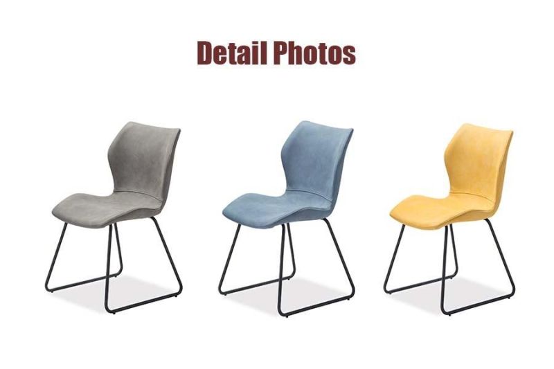 Wholesale Outdoor Garden Home Furniture Office PU Leather Steel Dining Chair