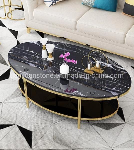 Modern Home Set Stainless Steel Base Dining Room Marble Table Set Dining Furniture