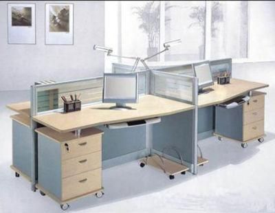 Movable 4 People Seats Workstation Aluminium Office Partition (SZ-WST655)