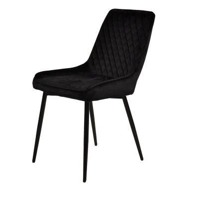 New Design Modern Upholstered Seat Fabric Velvet Dining Chair