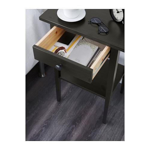 Black Modern Nightstand for Bedroom