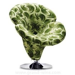 Modern Hotel Office Furniture Fabric Swivel Leisure Flower Chair