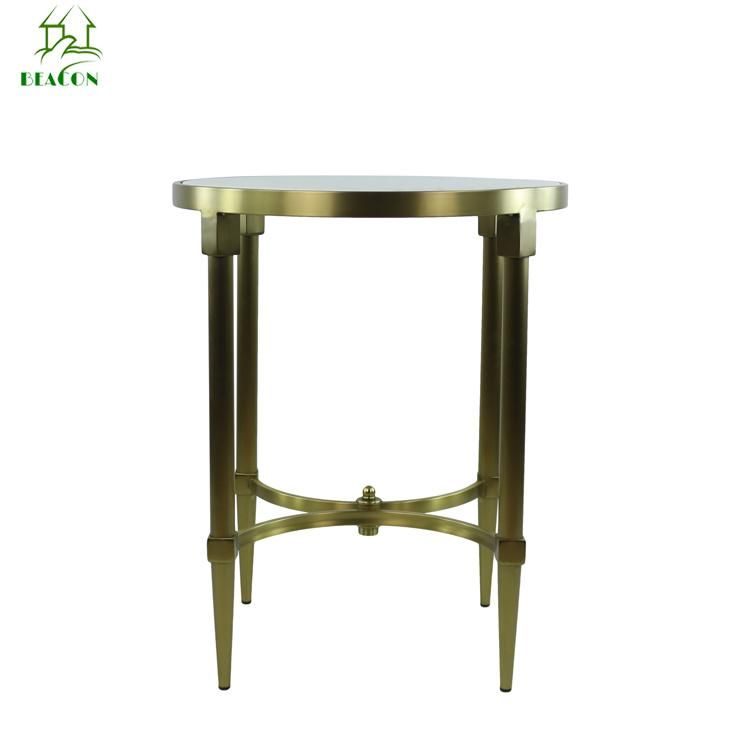 Durable Modern Unique Shape Marble Top Half Round Console Table