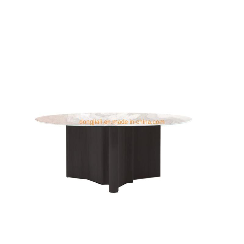 Stainless Steel Gold Frame Marble Dining Table for Home Modern Furniture