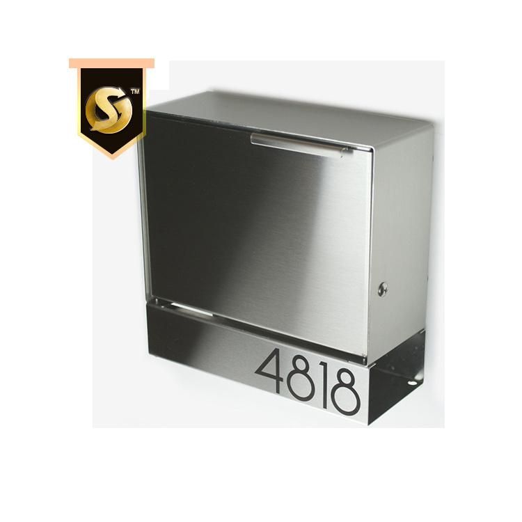 Wall Mount American Modern Mailbox Steel Parcel Letterbox Letter Boxes