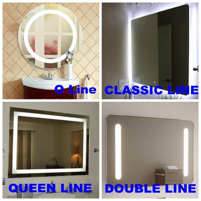 Backlit Bathroom Mirror with Aluminum Frame