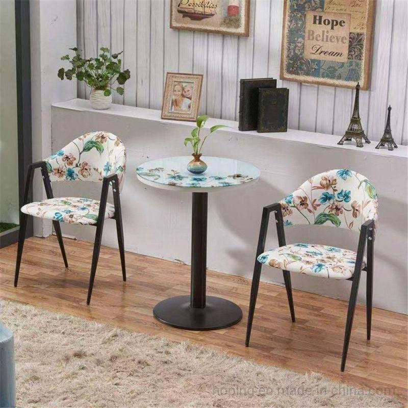 Dining Table Set Modern and Chairs Space-Saving Furniture 4 Chairs Dining Room China Supplier Furniture Colorful Square Chair Hotel Lobby Chair