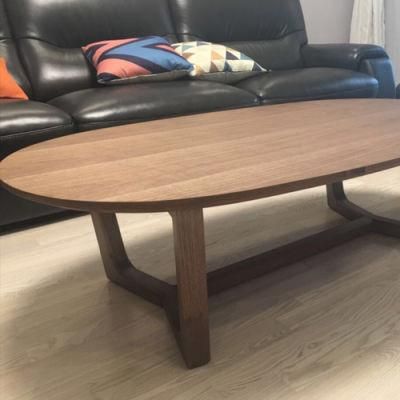 Scandinavian Wooden Hotel/Home Furniture Nordic MDF Veneer Tea Table Coffee Table