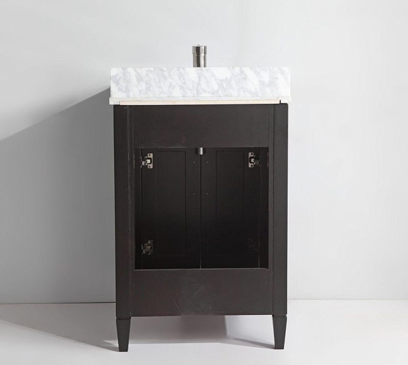 China Factory Modern Bathroom Cabinet with Marble Top with Ceramic Sink