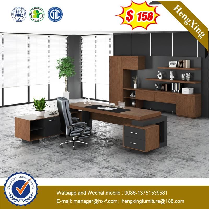 Melamine Laminated MDF Walnut Color Chinese Foshan Lecong Market Furniture (HX-8NE015)