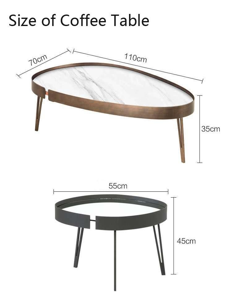 Modern Furniture Special Shape Marble Coffee Table