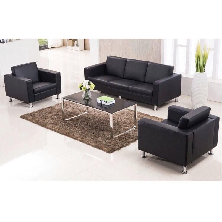 Sz-Sf821b Office Waiting Room Genuine Leather Sofa Set on Sale