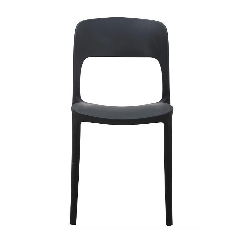 Wholesale Outdoor Furniture Modern Style Garden Furniture Nice Plastic Chair Eco-Friendly PP Armless Dining Chair