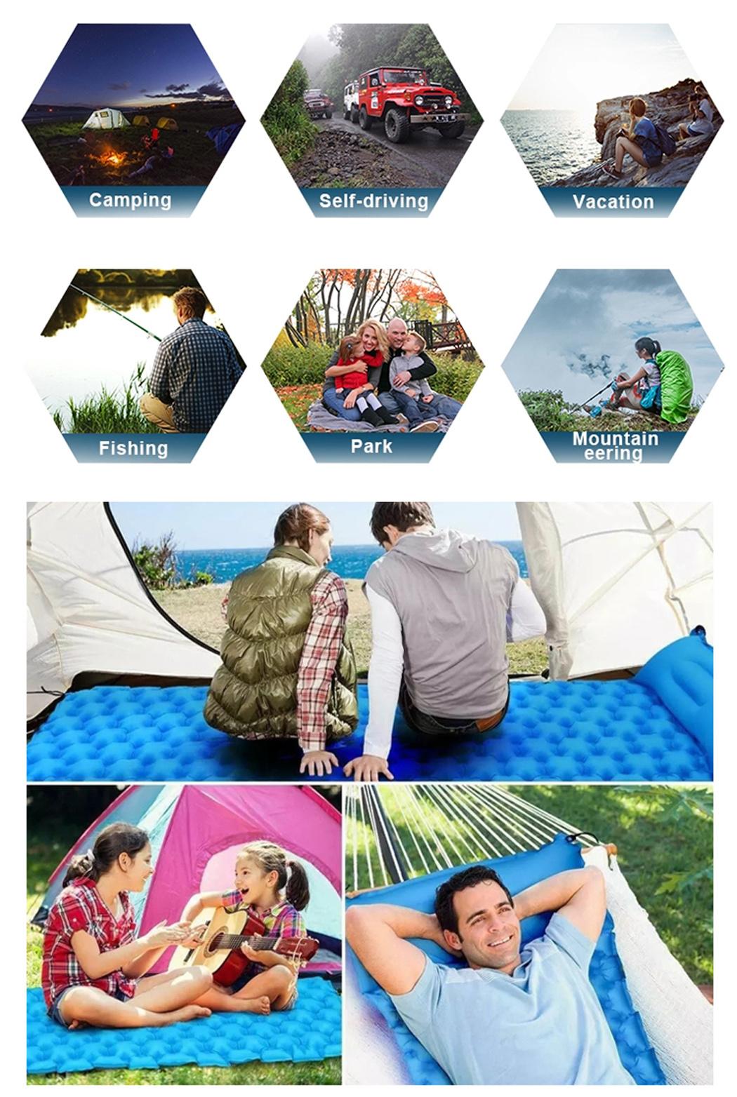 Inflatable Sleeping Bed Hiking Mat Inflatable Beach Air Bed