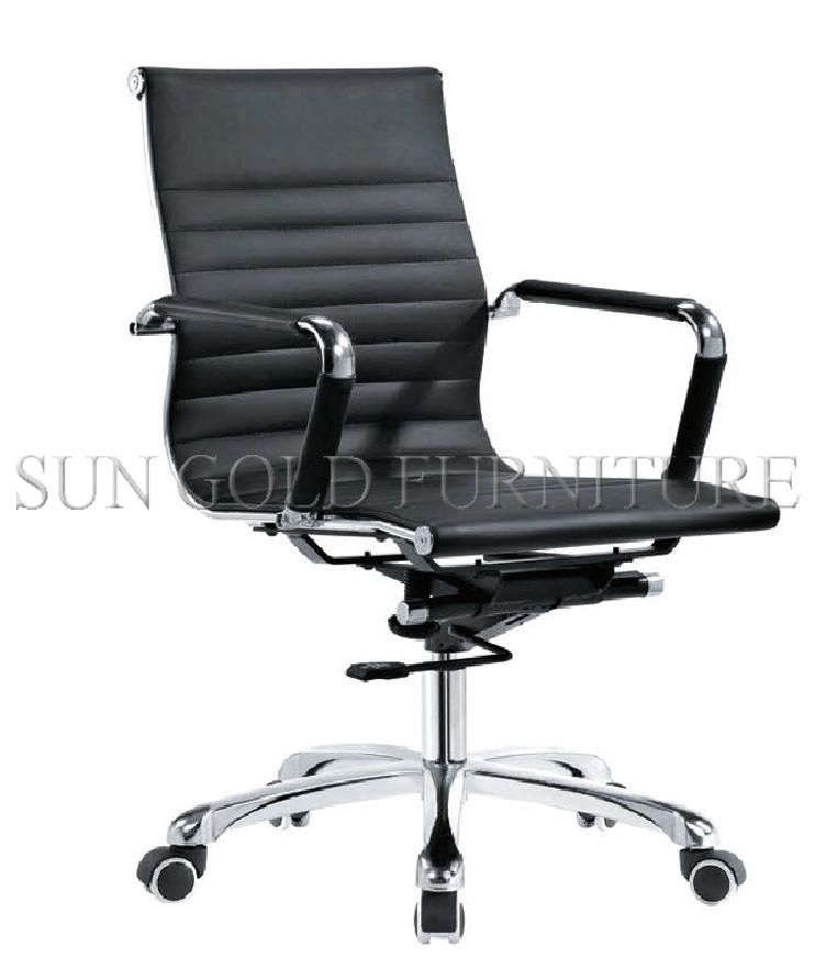 Modern Middle Back Leather Swivel Computeroffice Leather Computer Chair