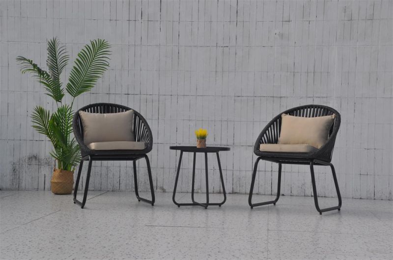 Modern Style Aluminum Outdoor Patio Garden Outdoor Rattan Aluminum Furniture Chair Set