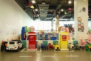 Kids Town City Theme Role Play Gas Station Furniture for Commerical Indoor Playground Area