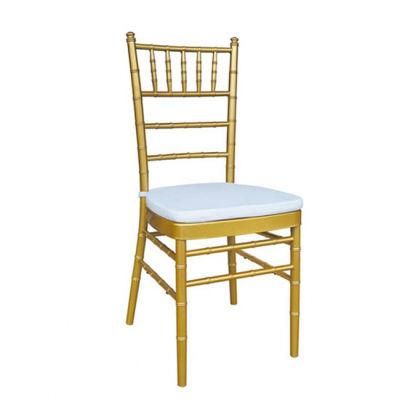 Hot Selling Stacking Aluminum Metal Hotel Restaurant Dining Wedding Tiffany Chiavari Chair