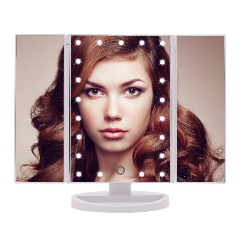 Three Sides Foldable Makeup Mirror Small Magnet Beauty Salon Mirrors