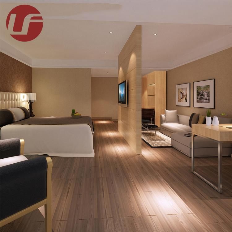 Foshan Uphulsterd Luxury Wooden Hotel Bedroom Furniture