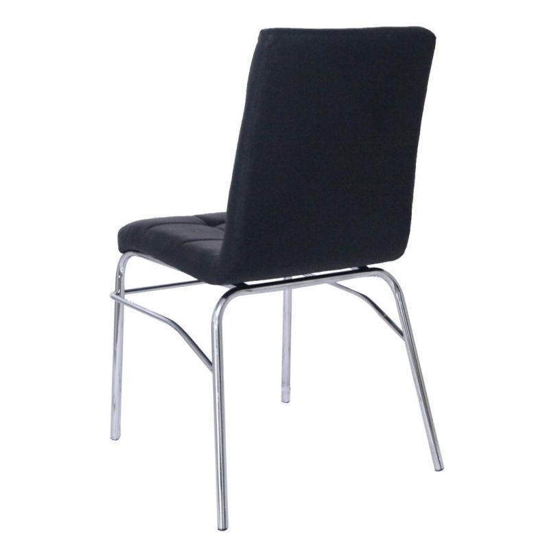 Hot Sale Modern Iron Tube with Chromed Surface Dining Chair