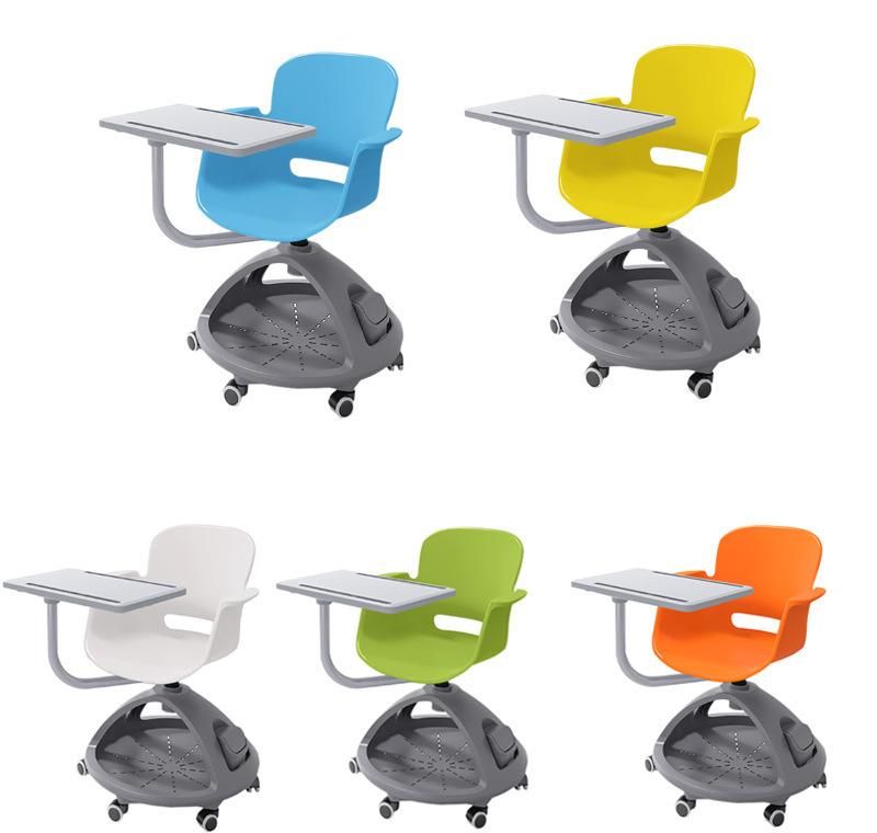 Modern Design Classroom Conference Plastic Training Multifuction Chair with Desk