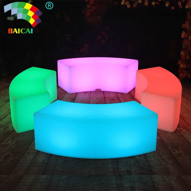 Outdoor LED Lights Round Lounge Chairs