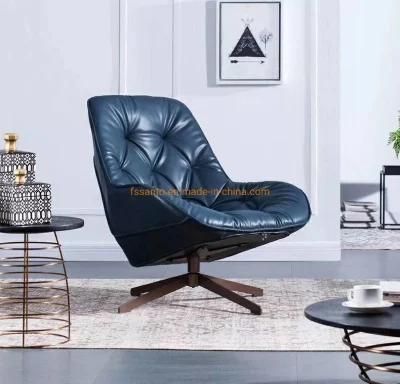 Luxury Modern Comfortable Home Living Room Leather Fabric Leisure Chair