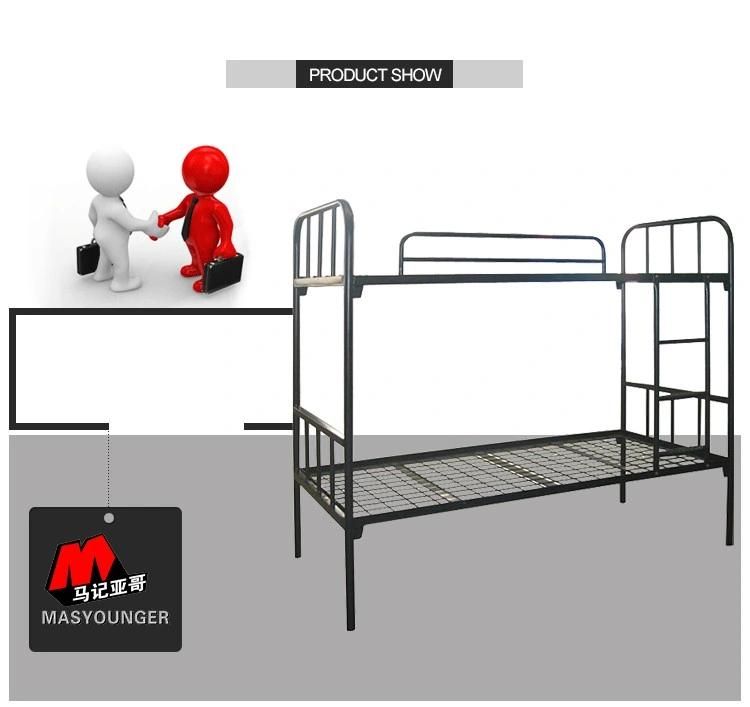 Modern Furniture School Kids Double Project Dormitory Steel Metal Frame Bunk Beds