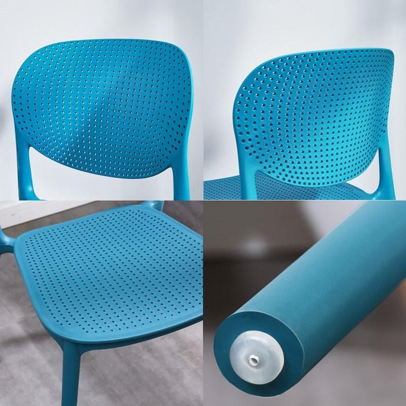 Nordic Modern Minimalist Office Computer Chair Household Lazy Makeup Chair Stylish Thickened Backrest Plastic Chair