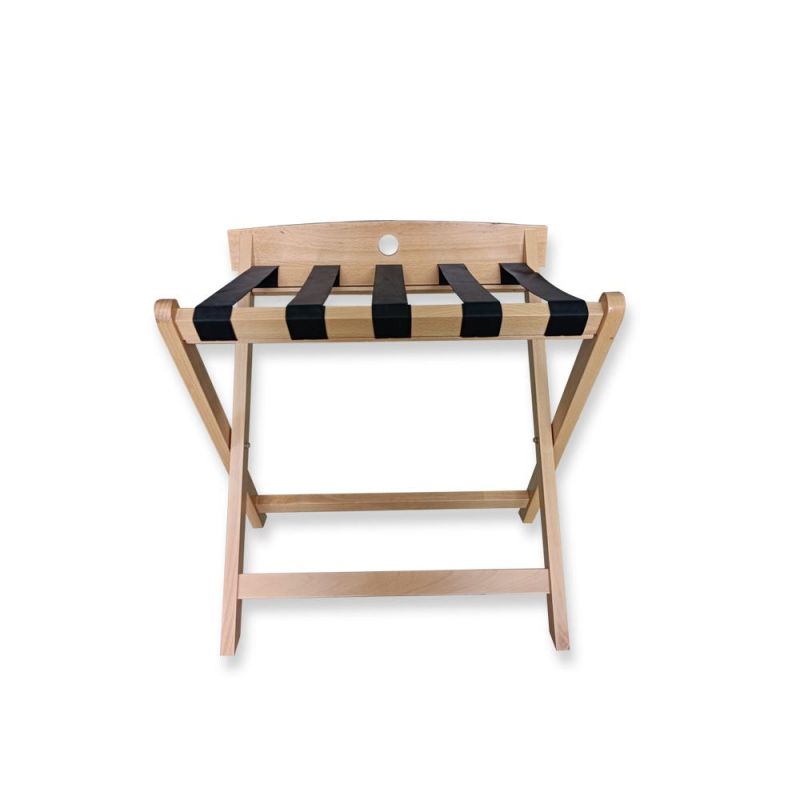 High Quality Popular Hotel Room Solid Wood Modern Folding Luggage Rack