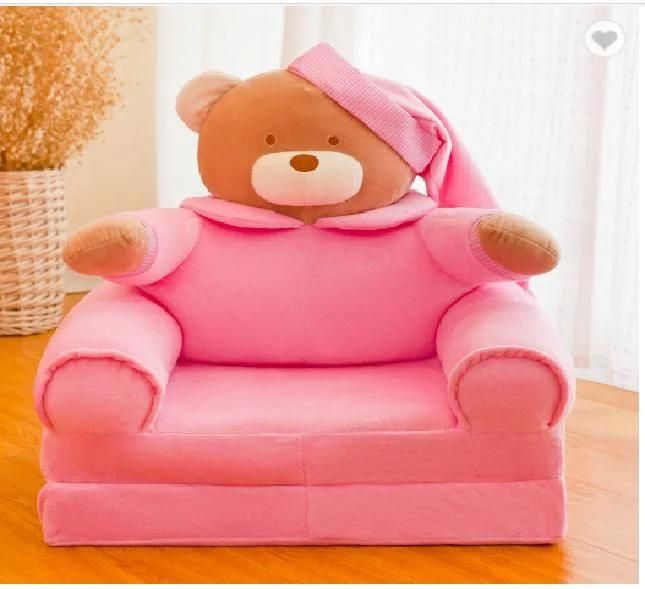 Wholesale Cute Children′s Baby Sofa Cartoon Animal Mini Baby Chair Lazy Seat Stool Birthday Gift Foldable Sofa Chair