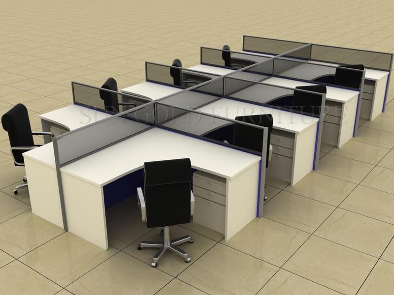 Modular Furniture Easy Assembling Aluminum Office Workstation Partition (SZ-WST754)