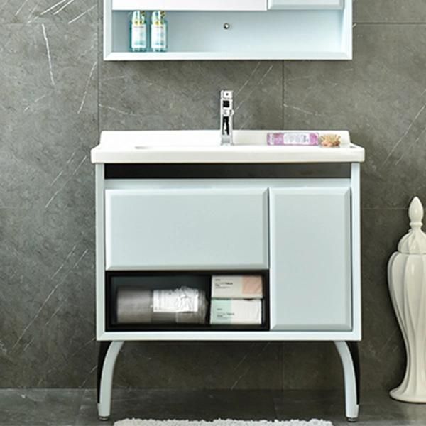 Modern Single Sink Bathroom Cabinet Home Furniture LED Mirror Bathroom Vanity