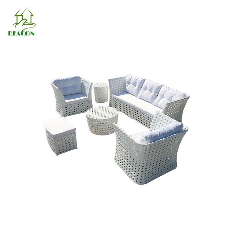 Modern New Design Covered Rattan Sets Outdoor Furniture Patio Garden Sofa Set