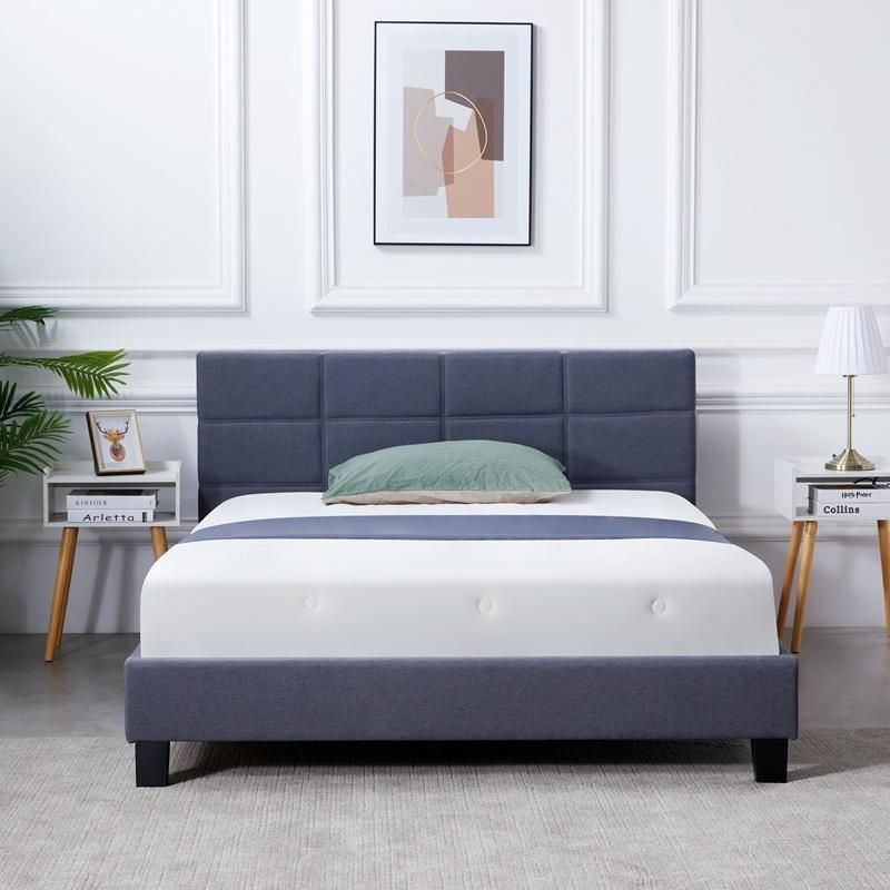 Upholstered Antique Bed Modern American Upholsteres Linen Bed