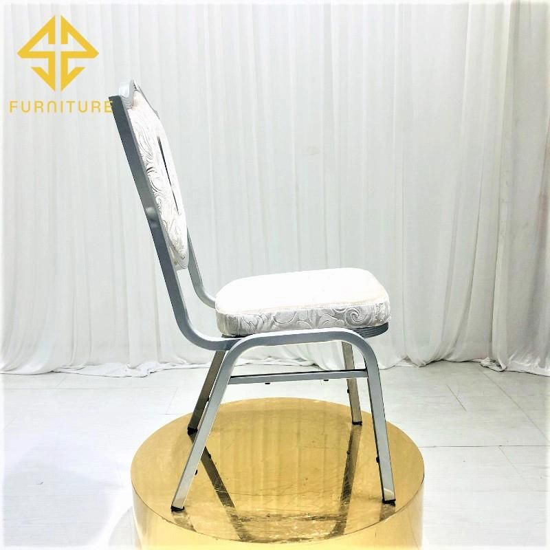 2021 Top Sale Iron Chair Modern Hotel Furniture Cheap Used Stacking Banquet Chair