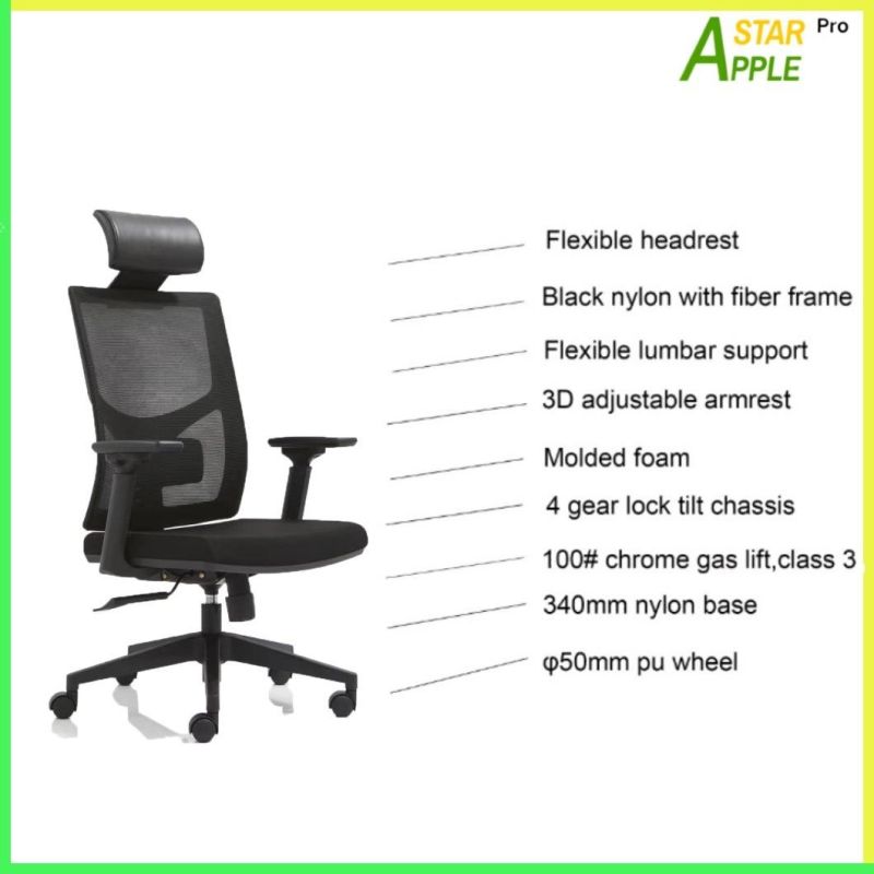 Leather Headrest Plastic Office Furniture Executive Boss Computer Gaming Chair