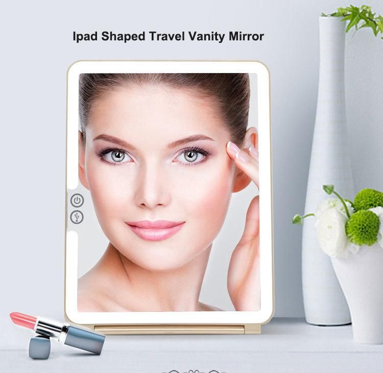 Foldable Light Makeup Mirror Portable Mirror with LED Light