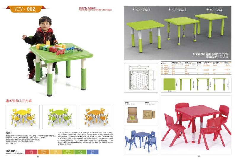 Kids Table with Metal Frame, Preschool and Kindergarten Children Table