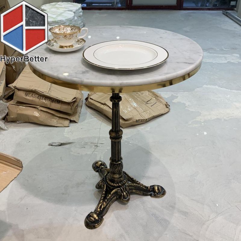 Luxury Natural Calacatta Marble Coffee Table Top Circle