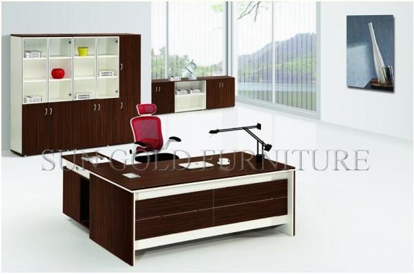 China Manufacturer Dark Brown Executive Office Desk (SZ-OD721)