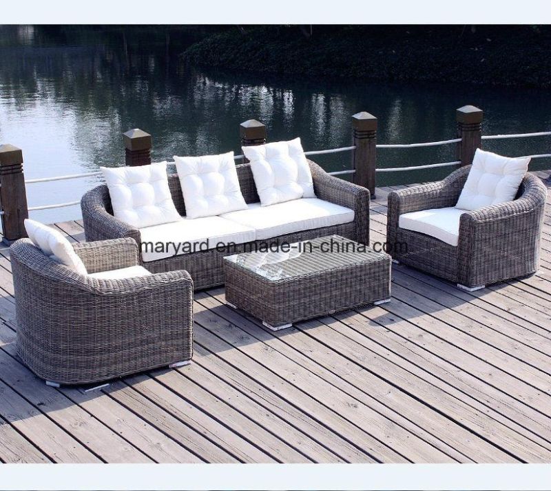 Outdoor Wicker Dining Table and Chair Garden Rattan Sofa Chair Modern Hotel / Home Terrace Furniture